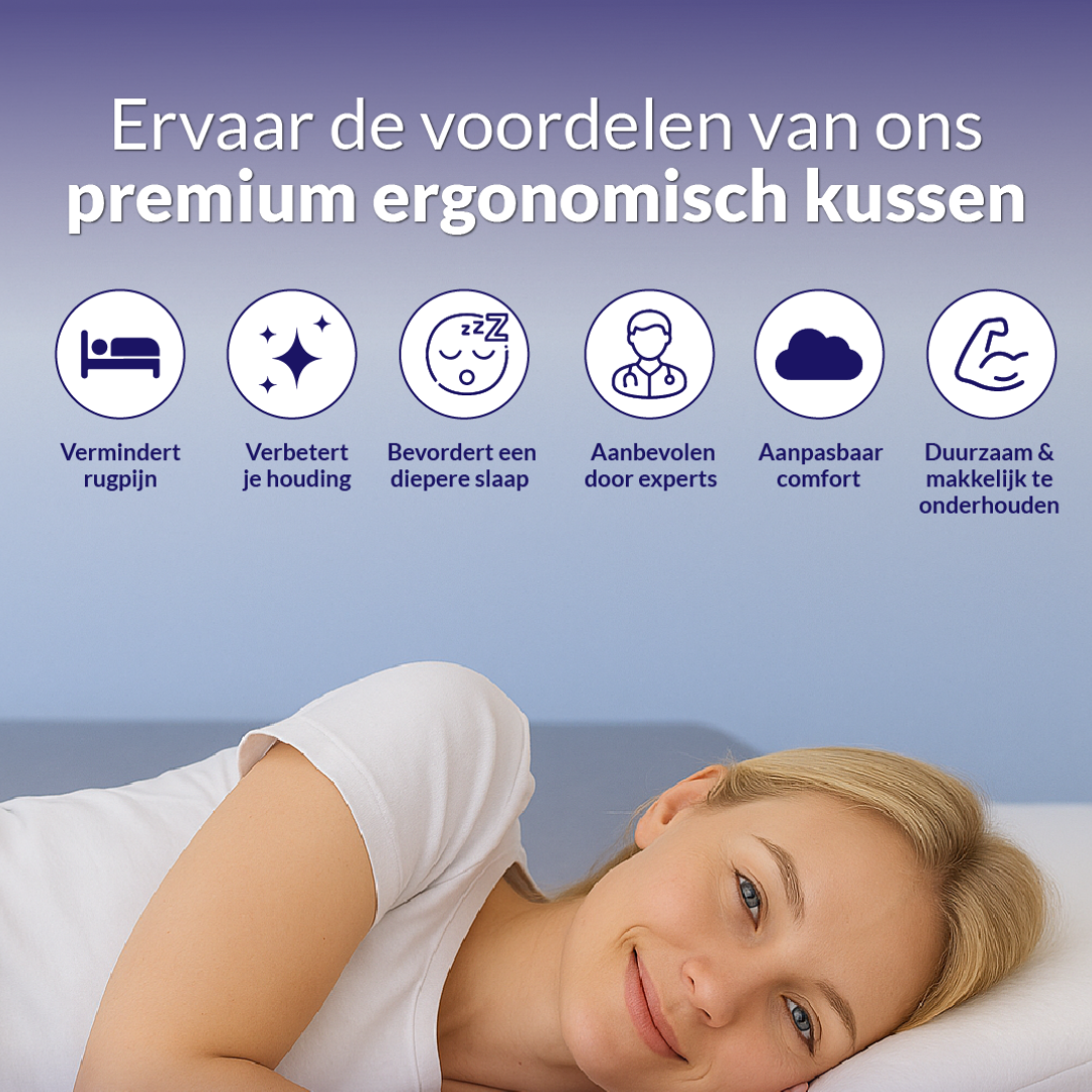 The cozzy pillow Ergonomisch Kussen Zomer Deal